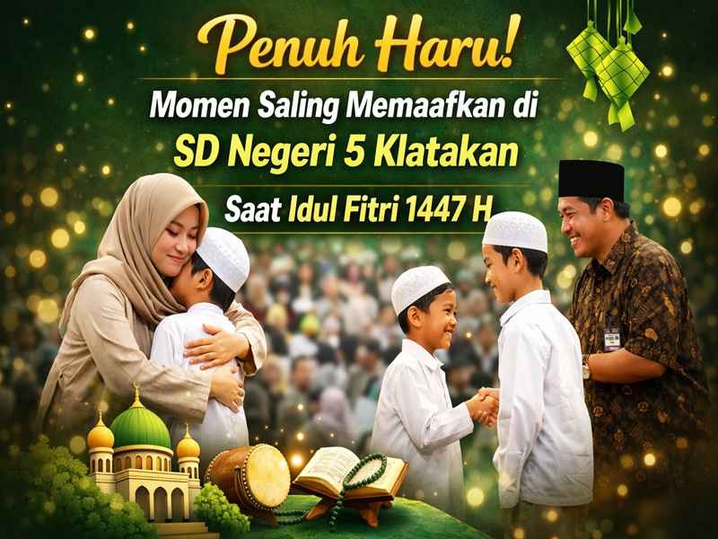 “Penuh Haru! Momen Saling Memaafkan di SD Negeri 5 Klatakan Saat Idul Fitri 1447 H”